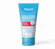Blue Dermal Therapy face and eyelid eczema cream tube with white and red label