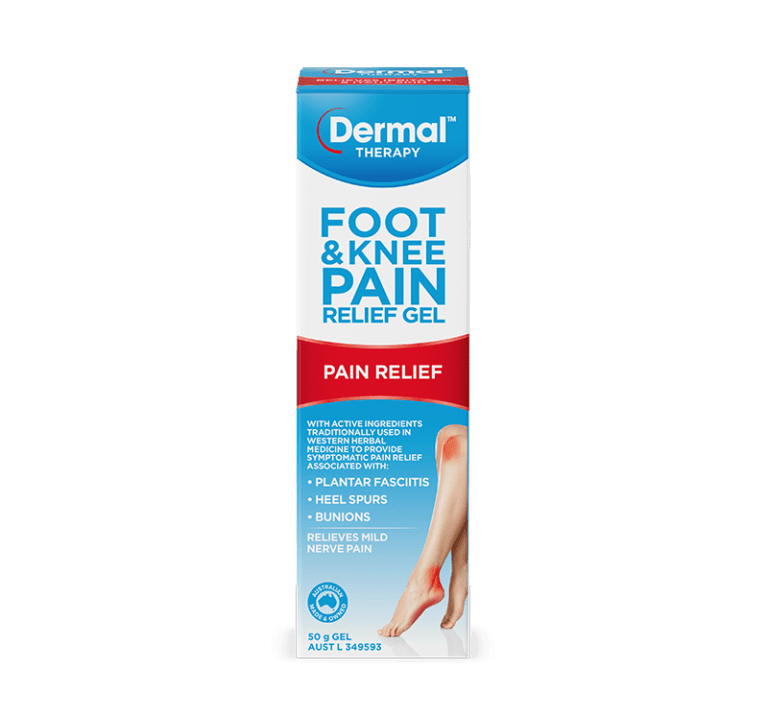 Sore knees & Foot pain Foot & Knee Pain Relief Gel Dermal Therapy