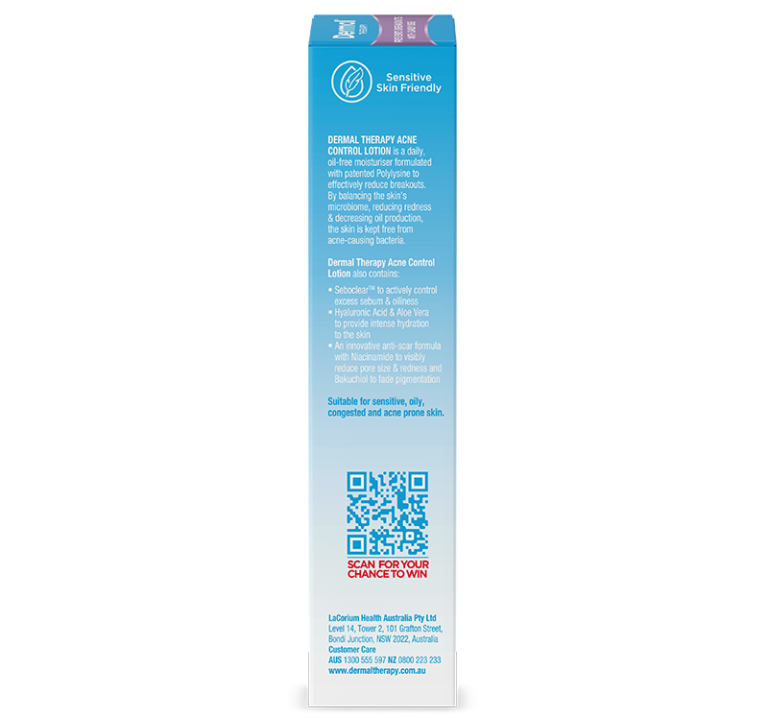 Acne Control Lotion Treatments for acne skin Dermal Therapy