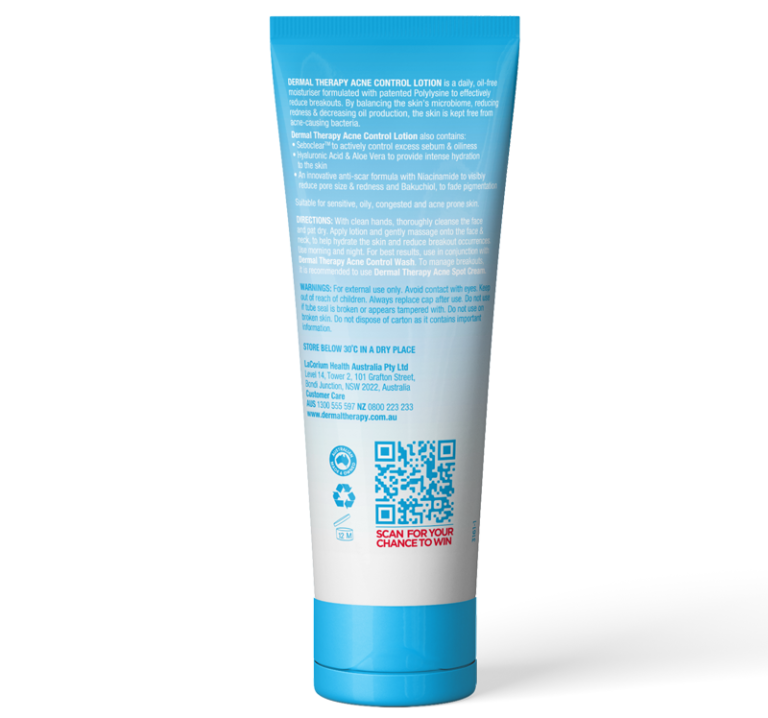 Acne Control Lotion Treatments for acne skin Dermal Therapy