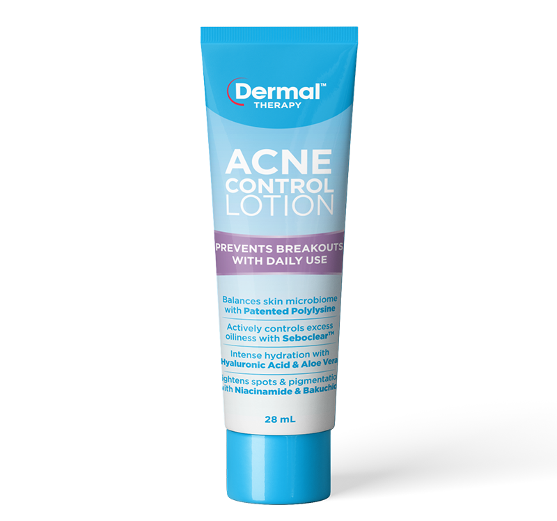 Dermal Therapy Acne Control Lotion front of tube 28 mL