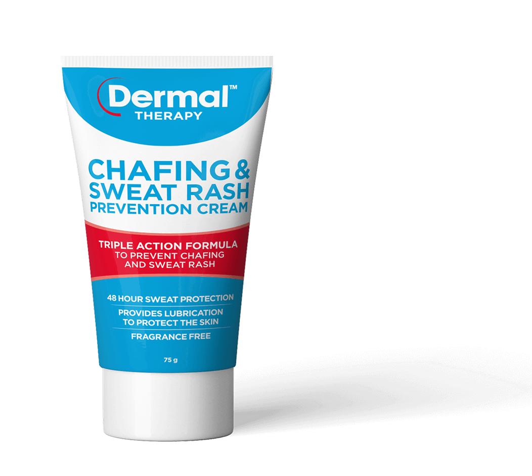 Dermal Therapy Chafing Sweat rash Prevention Cream Front of Tube image