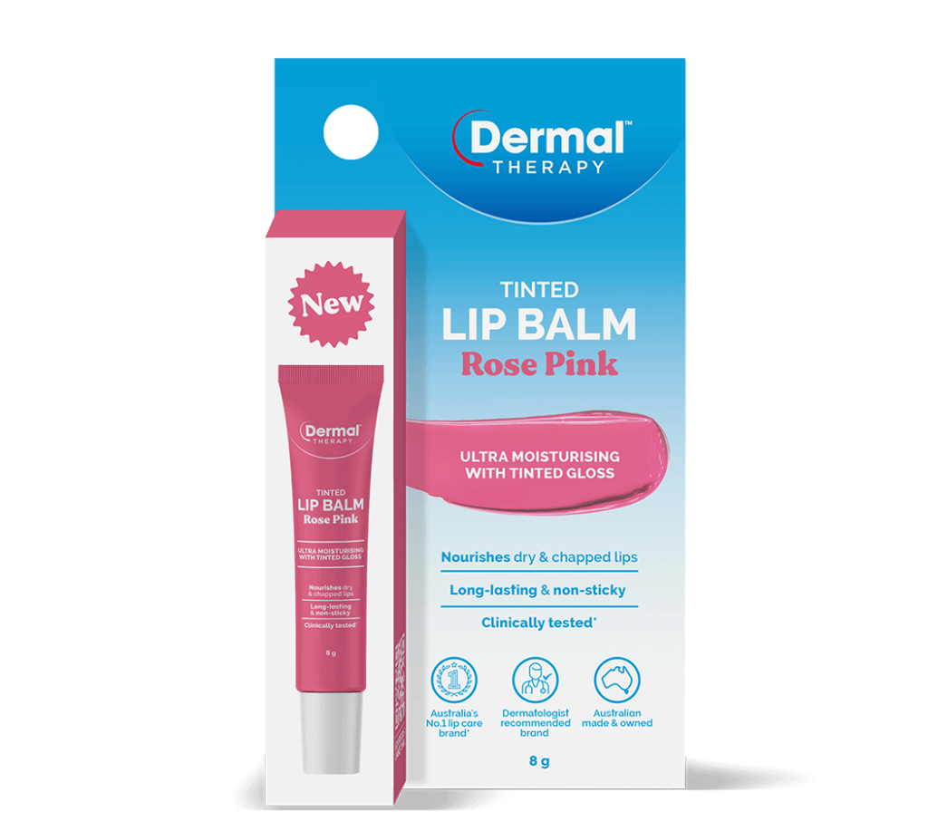 Tinted Lip Balm Cherry Red - Lip Gloss | Dermal Therapy AU