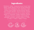 Ingredients list for Dermal Therapy Pink Lip Tint, enriched with lanolin, cocoa seed butter, and essential oils.