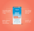 Promotional image with the Front View of the Dermal Therapy Sebum Control Serum packaging on an orange background with four main details on the product written in white