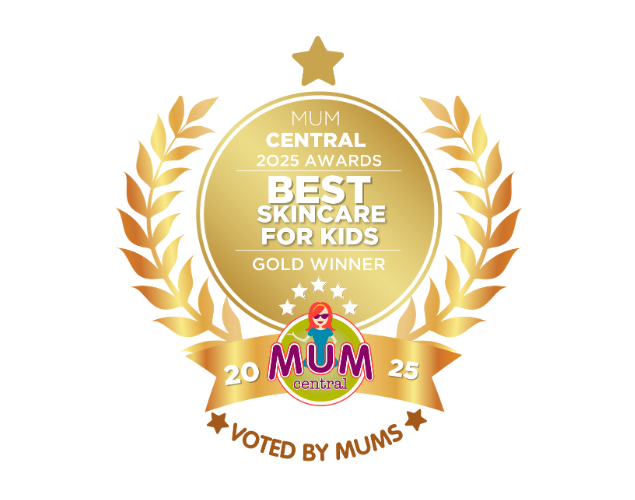 Mum Central 2025 Awards Dinkus - Gold for best skincare for kids