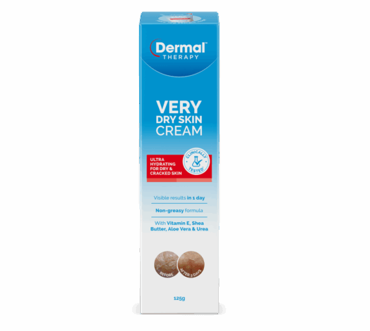 Image of the Front View of Dermal Therapy Very Dry Skin Cream 125g Packaging