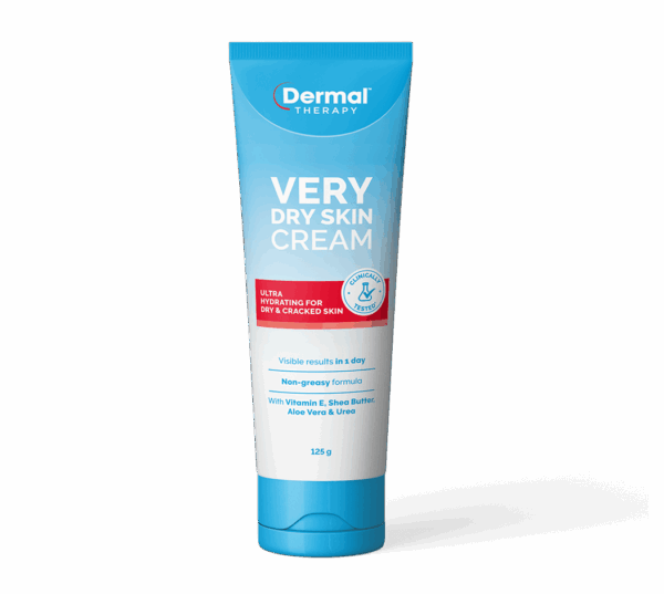 Image of the Front View of Dermal Therapy Very Dry Skin Cream 125g Tube