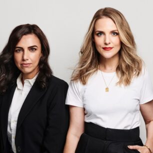 Beauty editors Sarah Tarca and Sherine Youssef from gloss etc