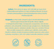 Ingredients list for Dermal Therapy Daily Face Cream SPF 50 displayed on a beige background with feature icons.